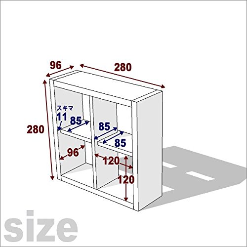 woodpro 格子ラック Amazon.co.jp: WOODPRO 格子ラックミニ120型2X2 幅28cm 高さ28cm 奥行